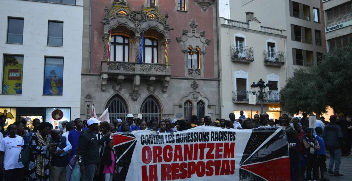 Manifestación antirracista en Granollers (Barcelona). Foto: Horitzó Socialista.