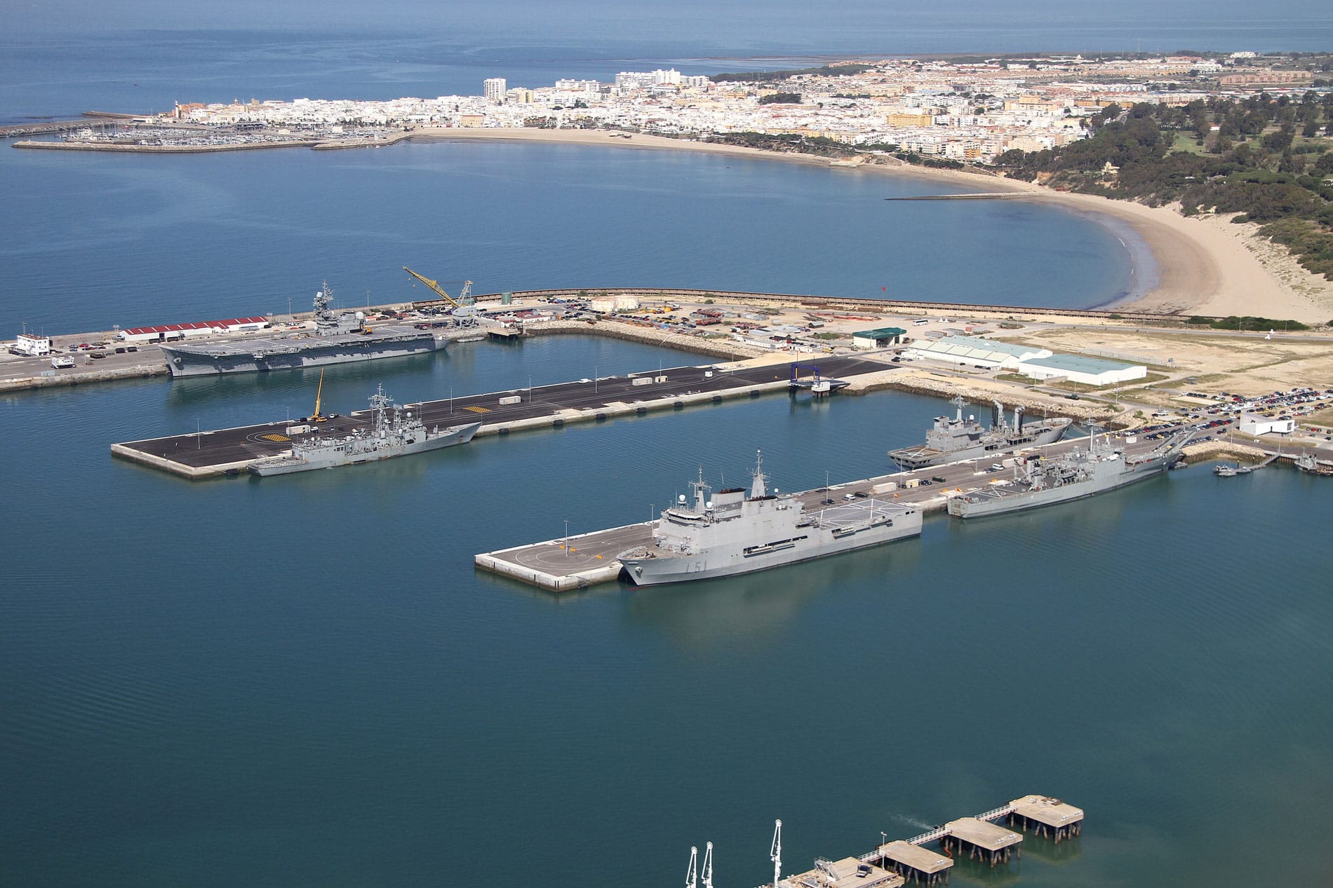 Base naval de Rota en Cádiz. Foto: fity.club (X).