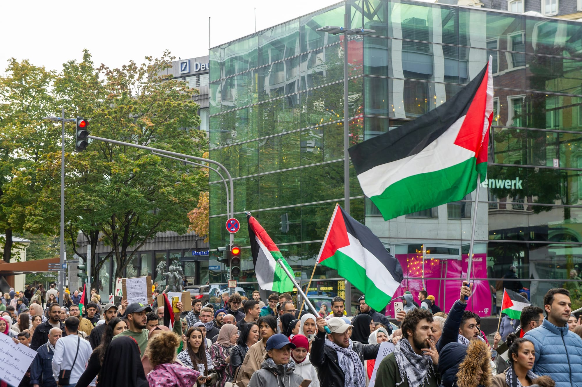 Imagen de archivo de una manifestación por Palestina en Alemania. Foto: Nathan Neve/Unsplash
