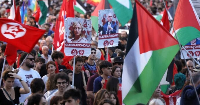 Movilización propalestina en Italia. Foto: ilfattoquotidiano.it