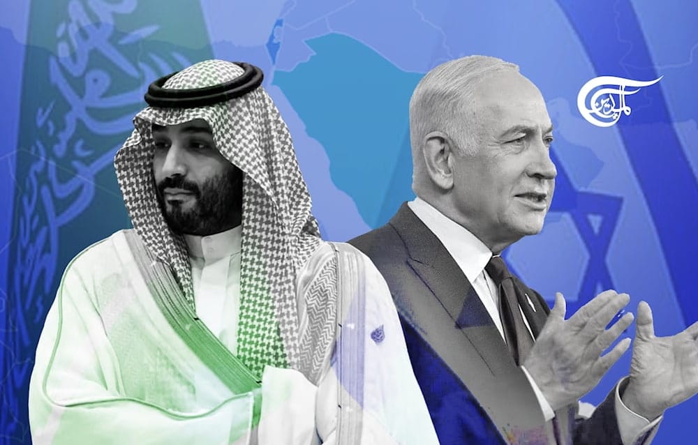 Mohammed bin Salman y Benjamin Netanyahu. Foto: Al Mayadeen.