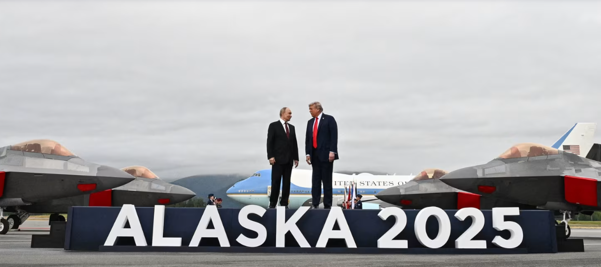 Imagen de archivo de Putin y Trump en su encuentro de Alaska en agosto. Foto: N/D