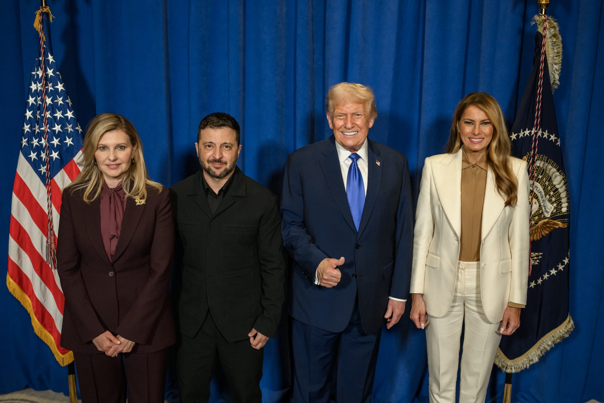 Imagen de archivo de un encuentro entre Zelensky y Trump. Foto: @ZelenskyyUa (X)