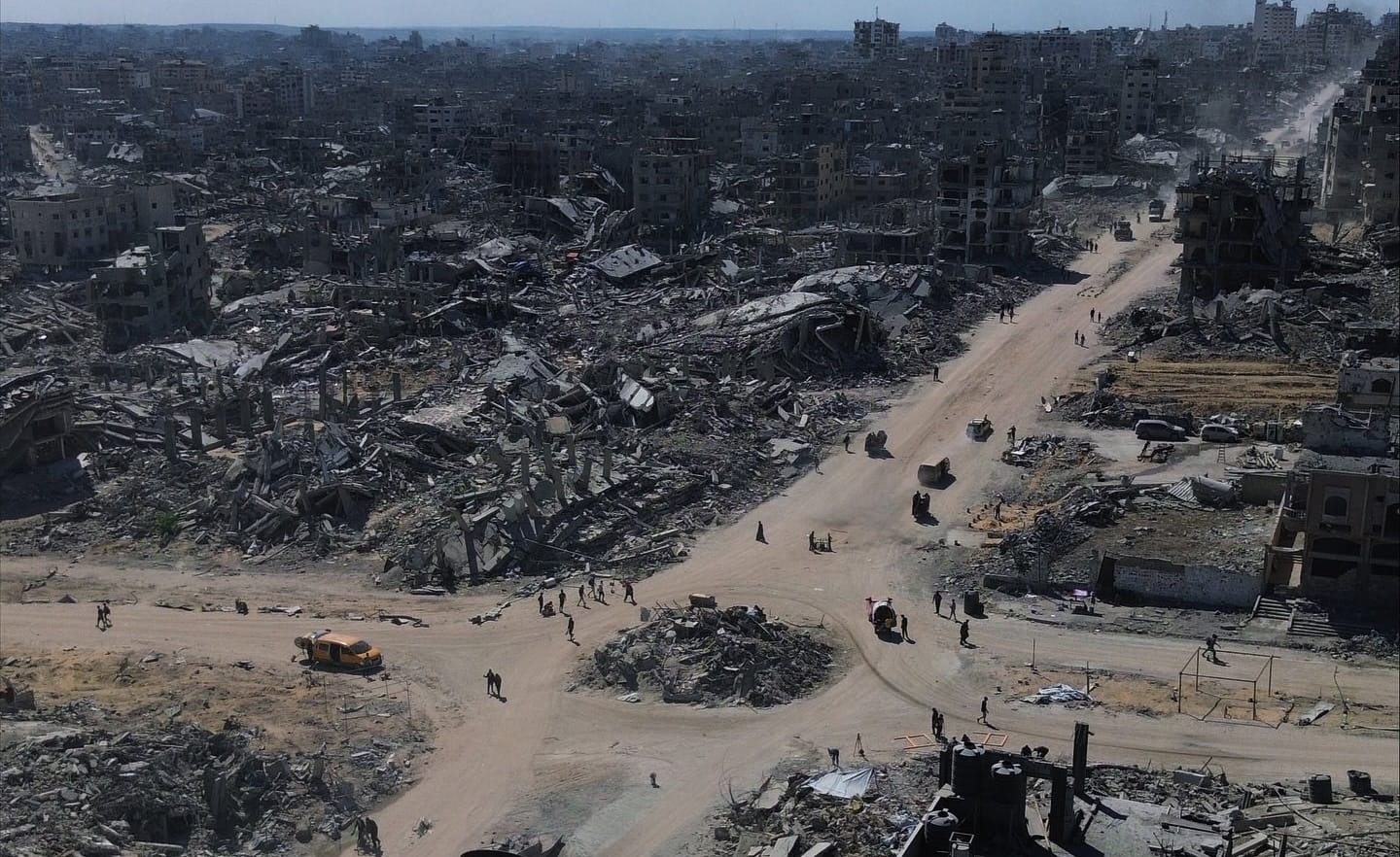 Devastación en la Franja de Gaza. Foto: Times of Gaza