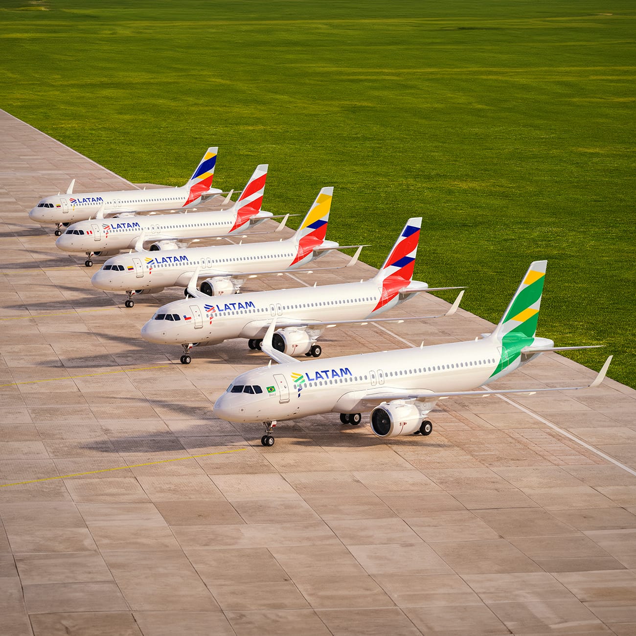 Imagen de archivo de aviones de LATAM. Foto: LATAM