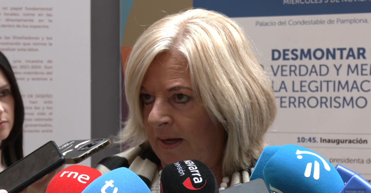 Imagen de archivo de Consuelo Ordoñez, presidenta de Covite. Fotograma: Orain/EITB