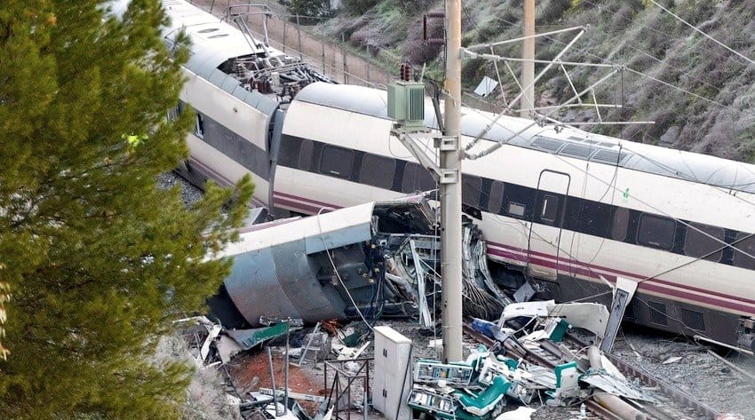 Desastre ferroviario de Adamuz. Foto: N/D
