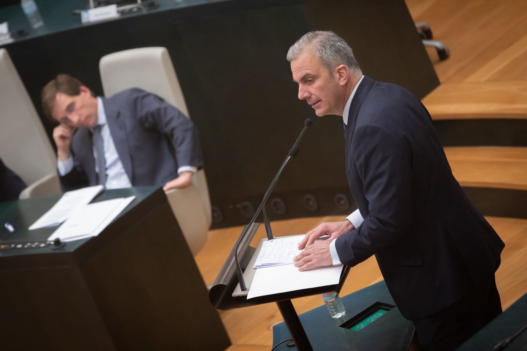 Imagen de archivo de Ortega Smith en el Ayuntamiento de Madrid. Foto: @VOX_AytoMadrid (X)