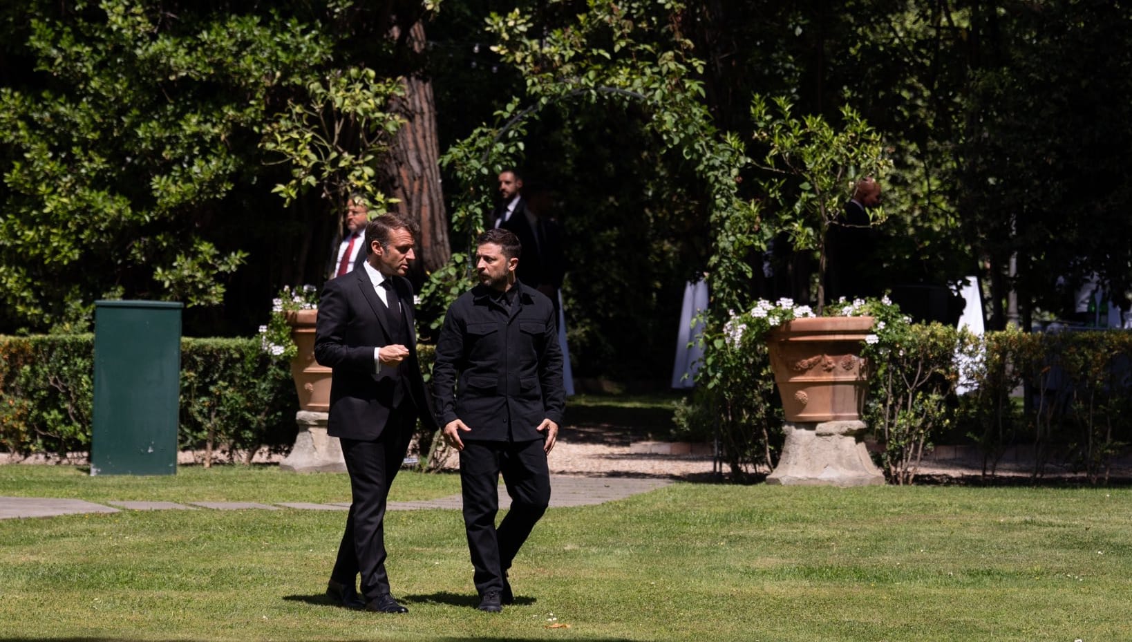 Imagen de archivo de Macron y Zelensky. Foto: @EmmanuelMacron (X)