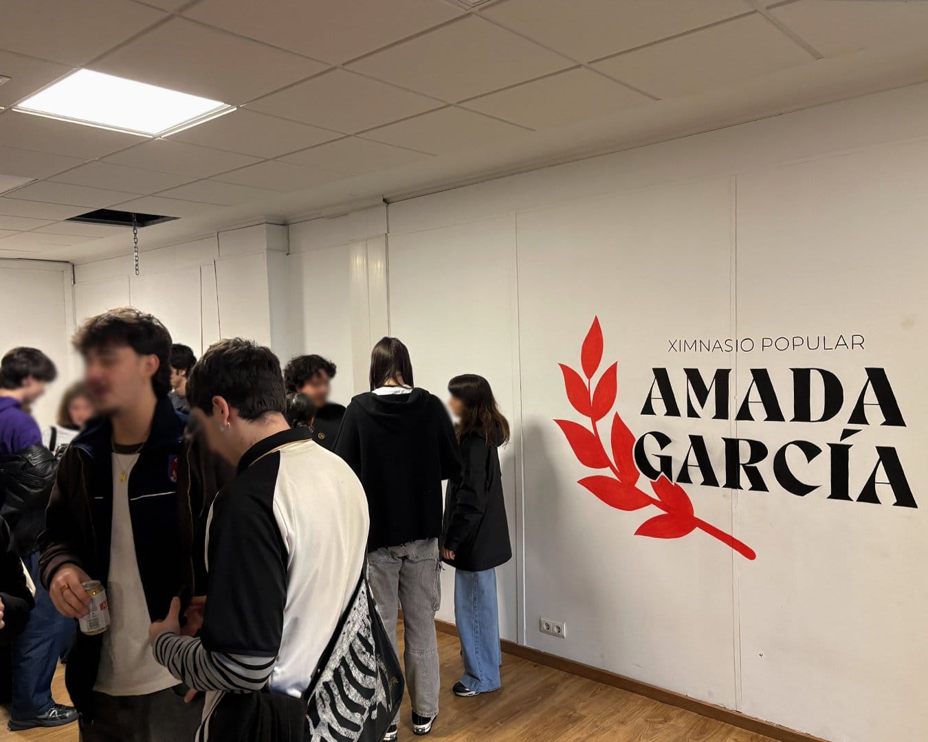 Presentación del Gimnasio Popular Amada García de Santiago (Galiza). Foto: Ximnasio Popular Amada García