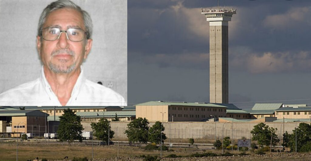 Lucio García Blanco, preso político del PCE(r), y la prisión de Villabona (Asturies) donde se encuentra recluido.