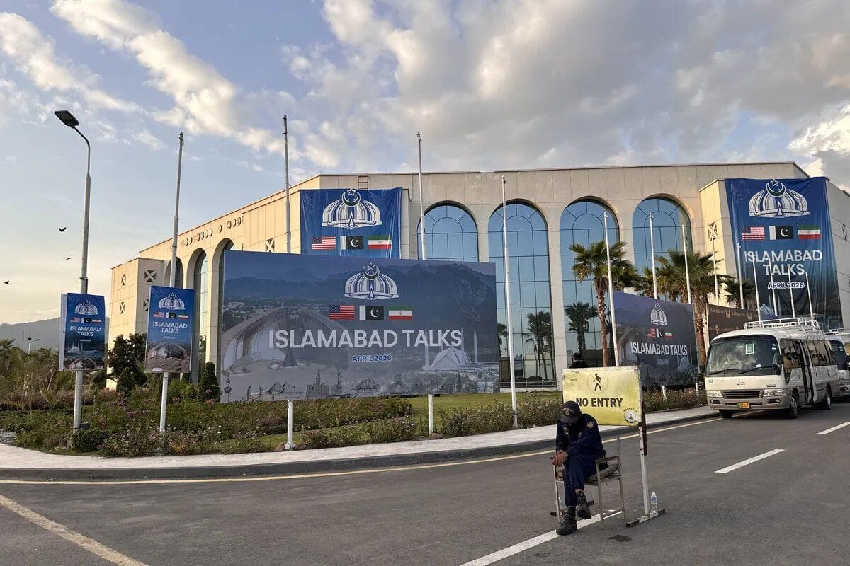 Imagen de archivo de propaganda de las "Conversaciones de Islamabad" entre EEUU e Irán. Foto: Tehran Times