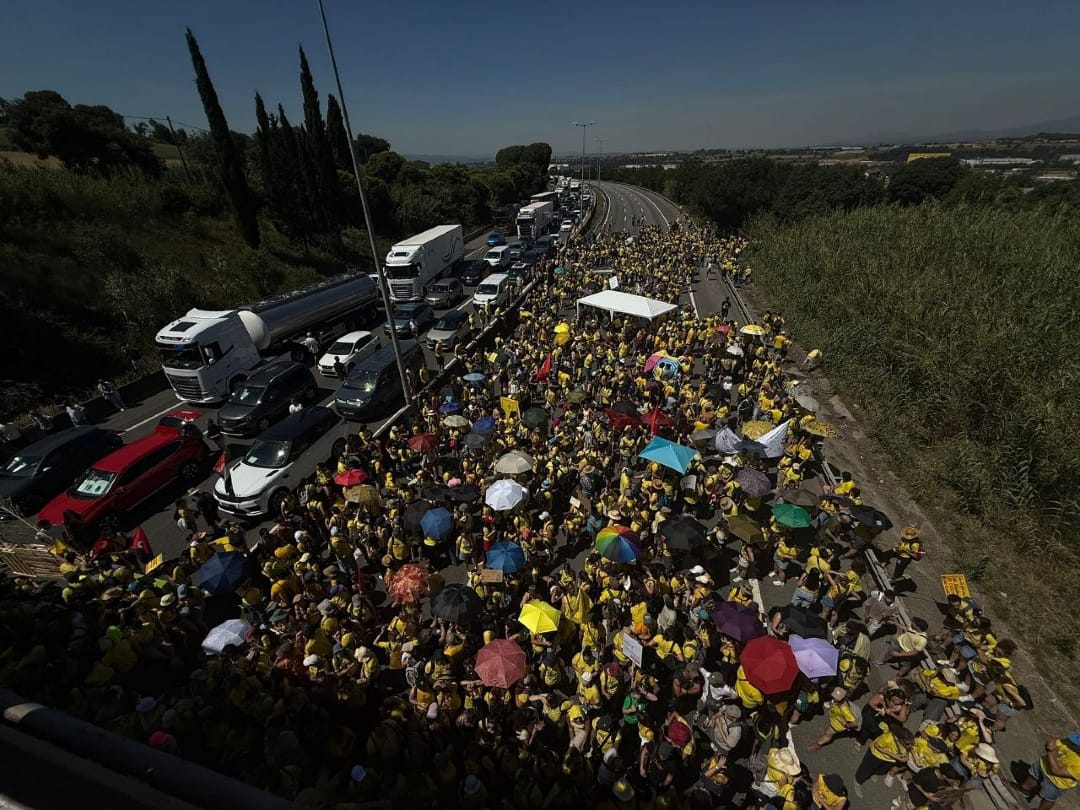 Bloqueos viales en Catalunya esta semana. Foto: La Directa