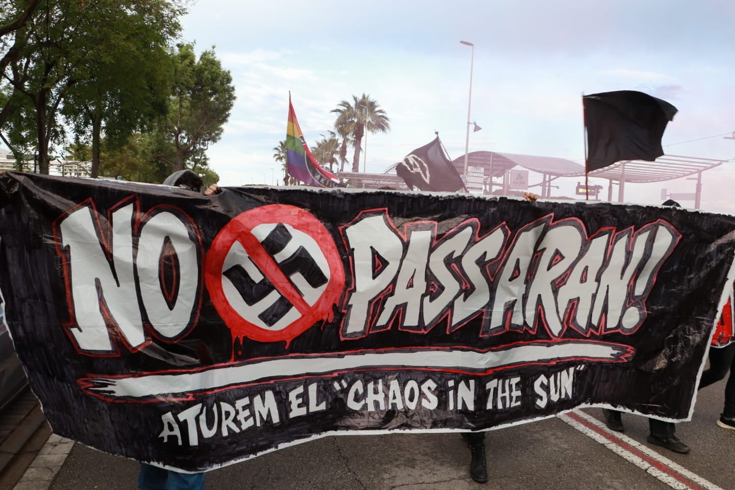 Imagen de la manifestación antifascista. Foto: directa.cat