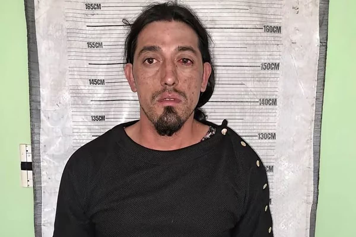 Jones Huala en el momento de su detención. Foto: lanacion.com.ar