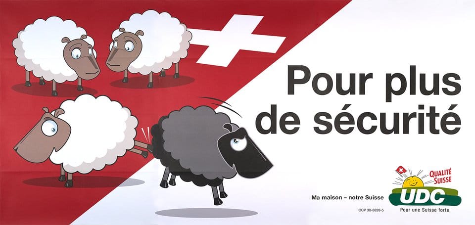 Campaña racista de la UDC. Foto: galerie123.com