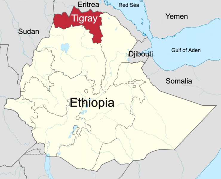 Territorio controlado por el Frente Popular para la Liberación de Tigray. Foto: theowp.org