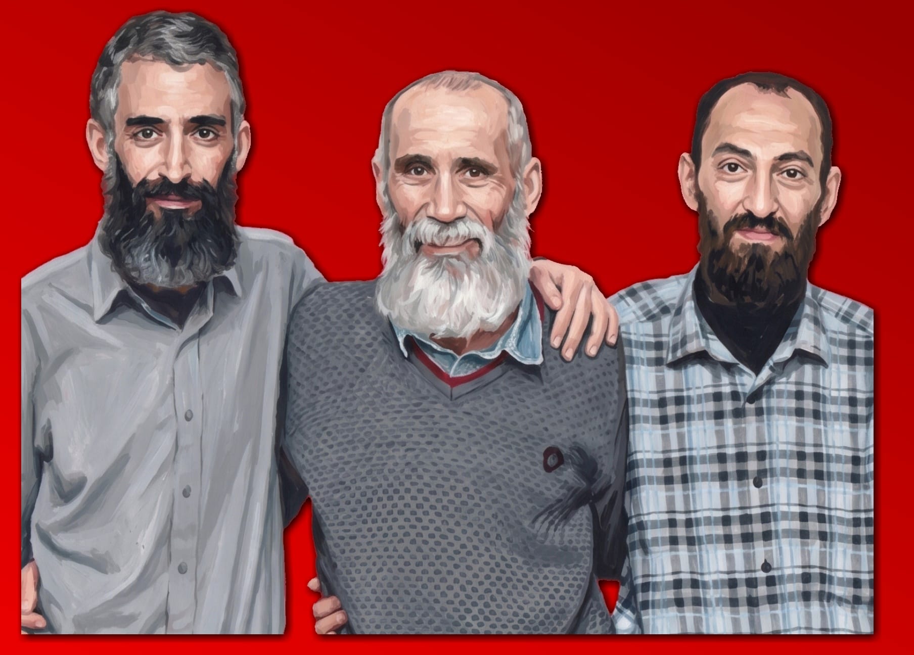 Türkoğlu, a la izquierda junto a Tahsin Sağaltıcı y Hüseyin Özen.
