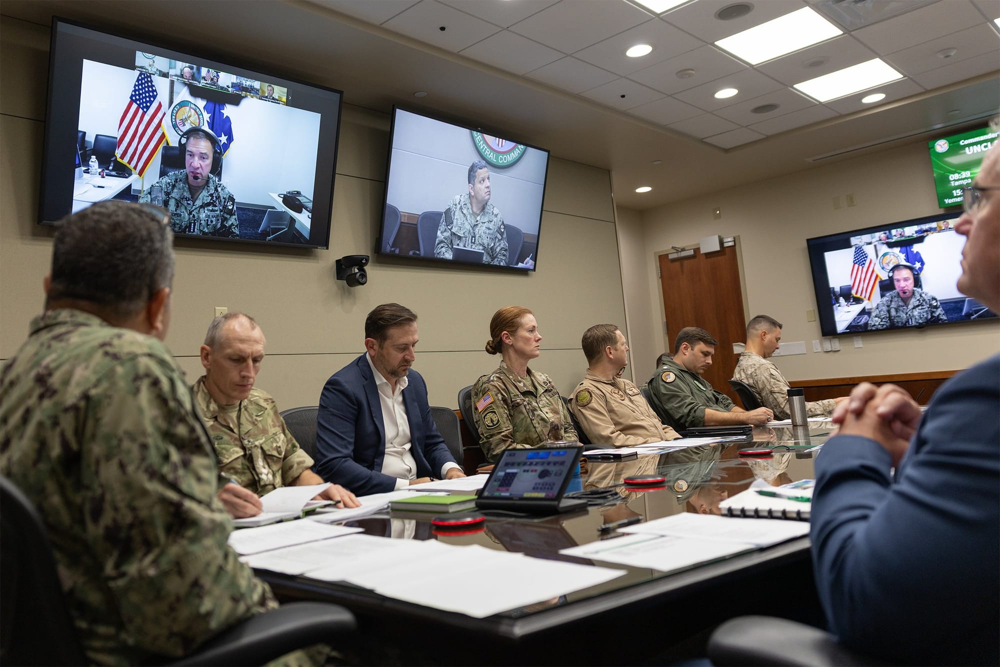 Imagen de archivo de una reunión del Comando Central de las fuerzas armadas de EEUU. Foto: CENTCOM (X)