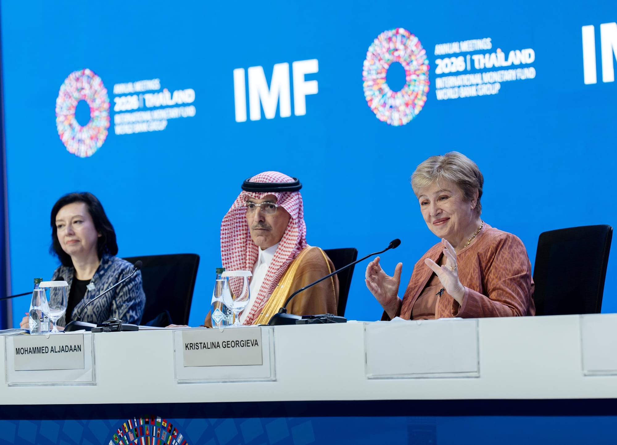 Reunión anual del Fondo Monetario Internacional en Tailandia. Foto: @IMFNews (X).