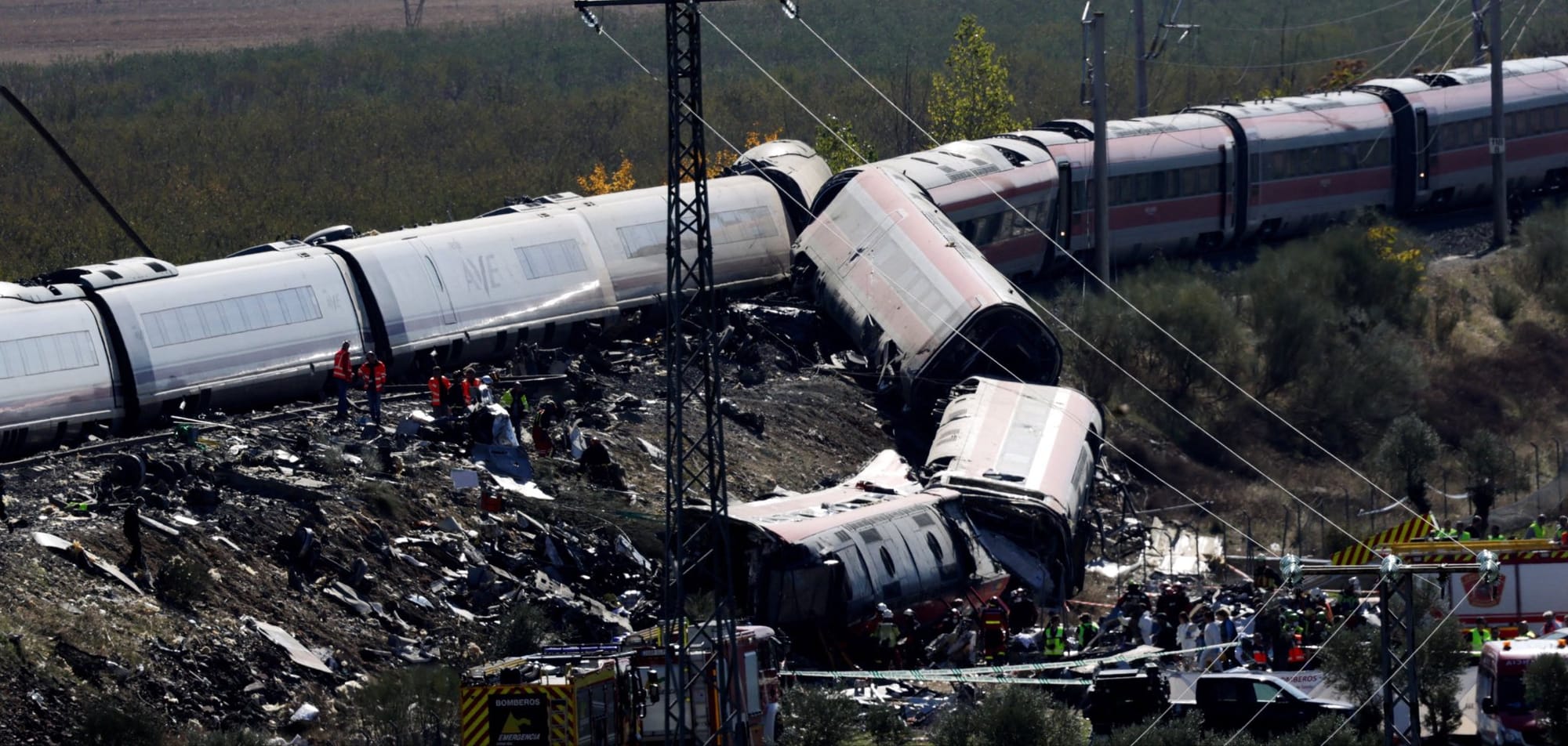 Siniestro ferroviario en Urda (Toledo). Foto: vía @electodatos (X).
