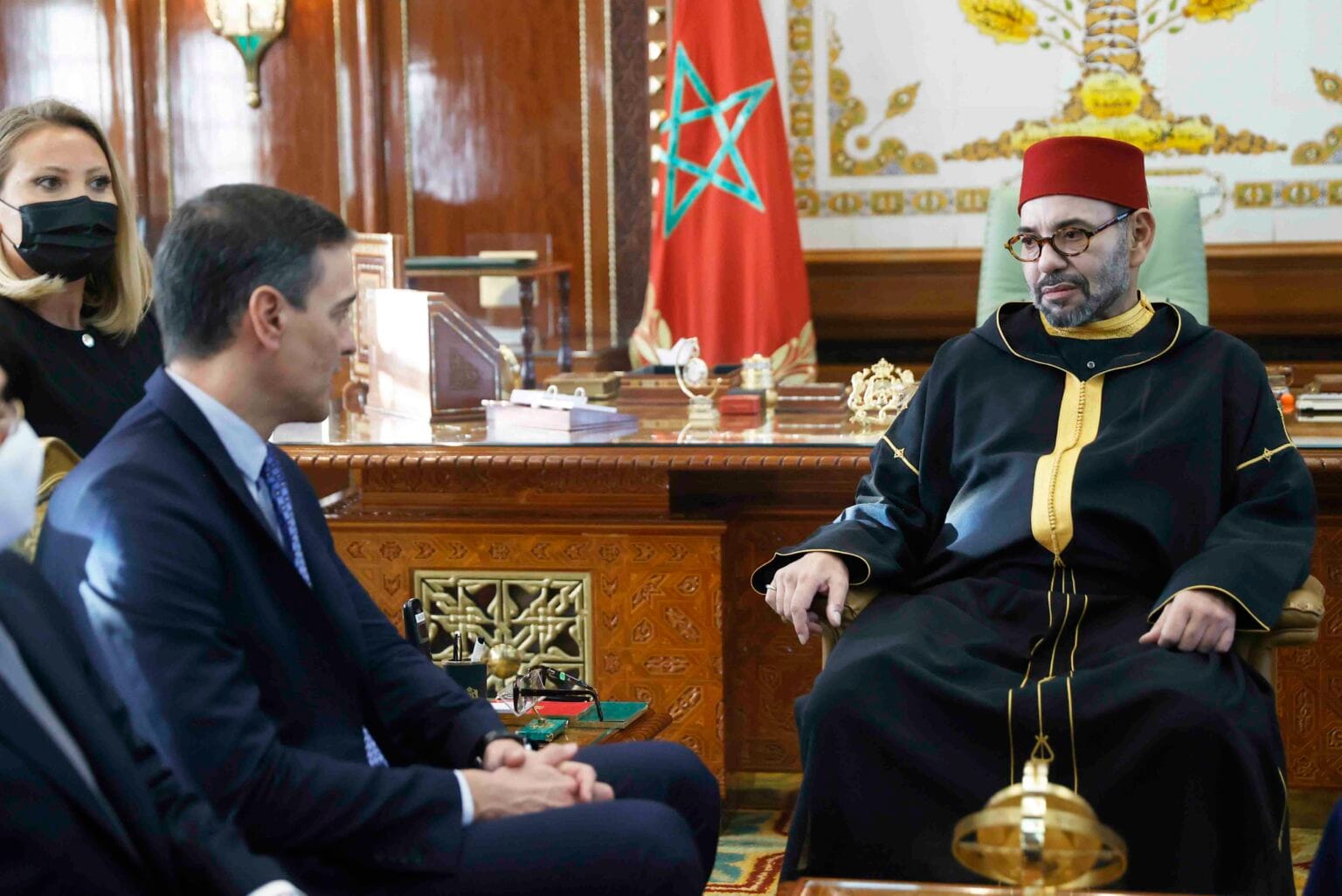 Imagen de archivo de Pedro Sánchez y Mohamed VI. Foto: vía Electomanía.