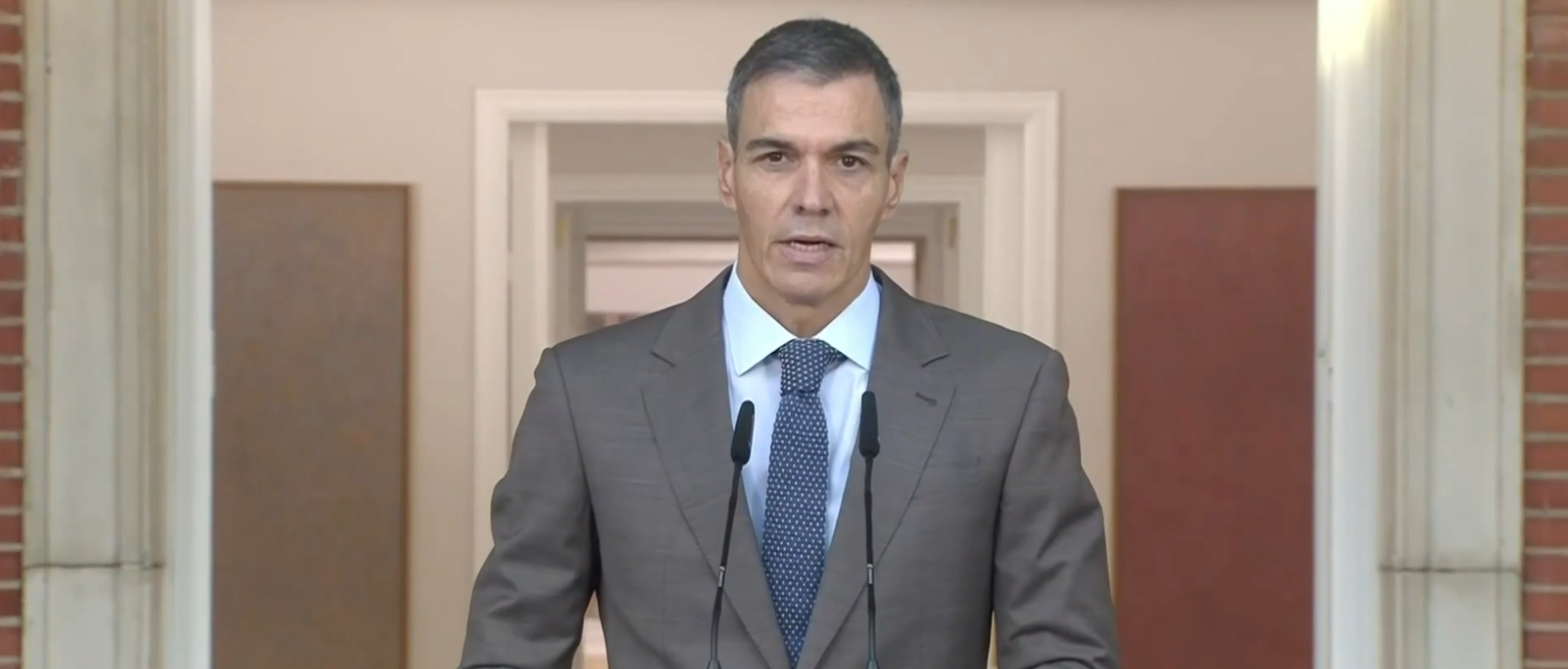 Delaración del presidente Pedro Sánchez anunciando elecciones el 29 de noviembre de 2026. Foto: @sanchezcastejon (X)