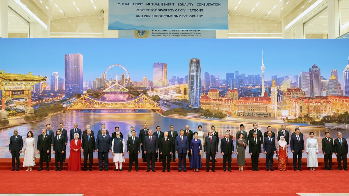 Cumbre de la Organización de Cooperación de Shanghái. FOTO: @trpresidency (X)