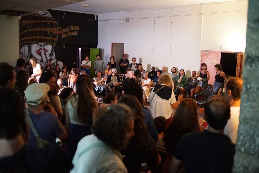 Presentación de la reapertura del antiguo cine Atalante de Baiona. Foto: Gedar Langile Kazeta