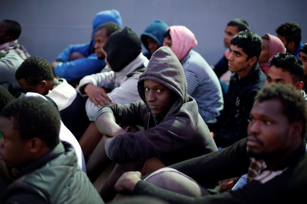 Imagen de archivo de personas migrantes en un centro de detención en Libia. Foto: Narciso Contreras/Hans Lucas/Imago