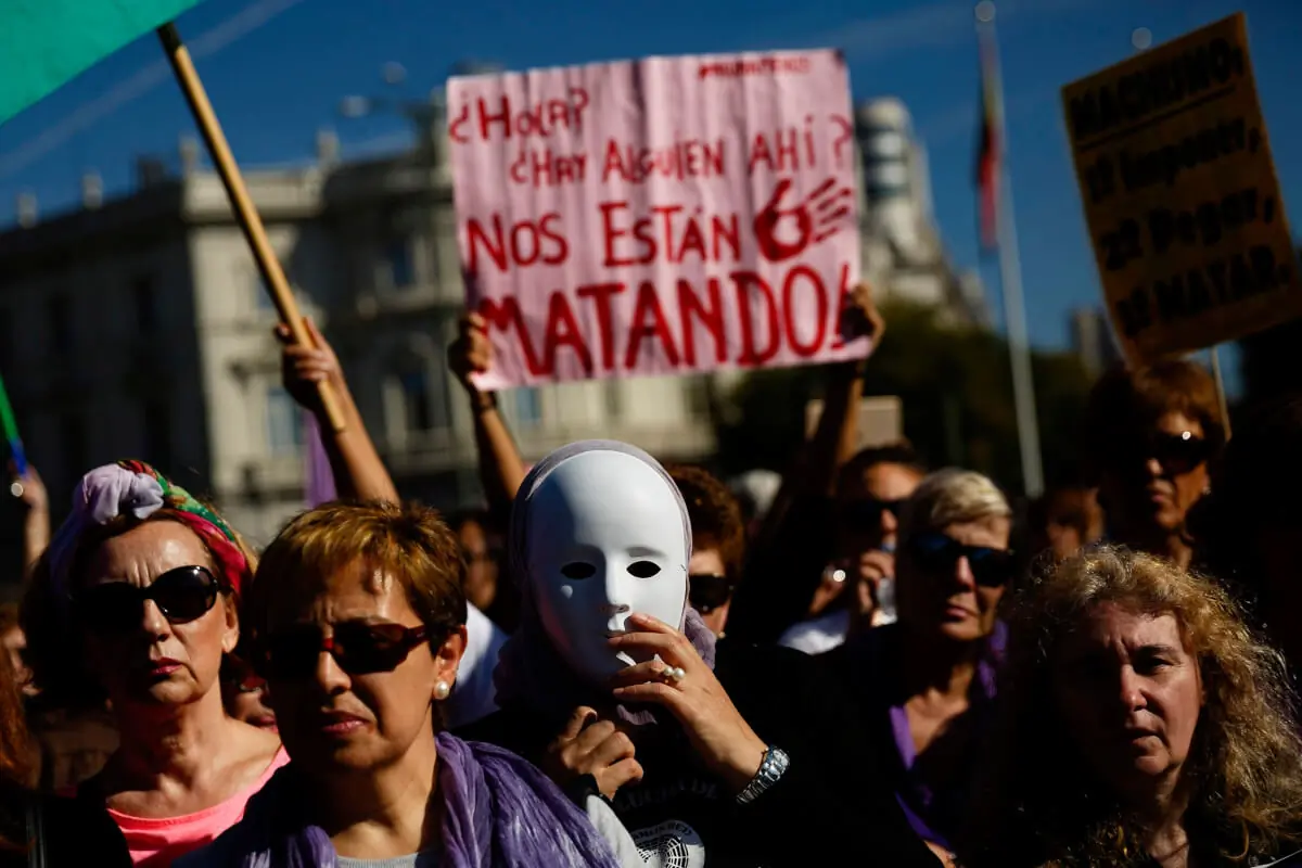 Manifestación contra la violencia machista. FOTO: Daniel Ochoa de Olza