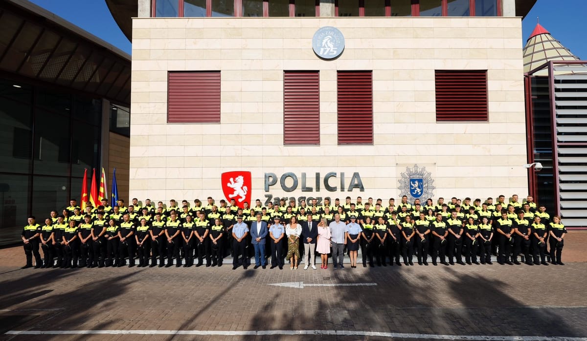 La Policía Local de Zaragoza redobla efectivos: 104 nuevos agentes