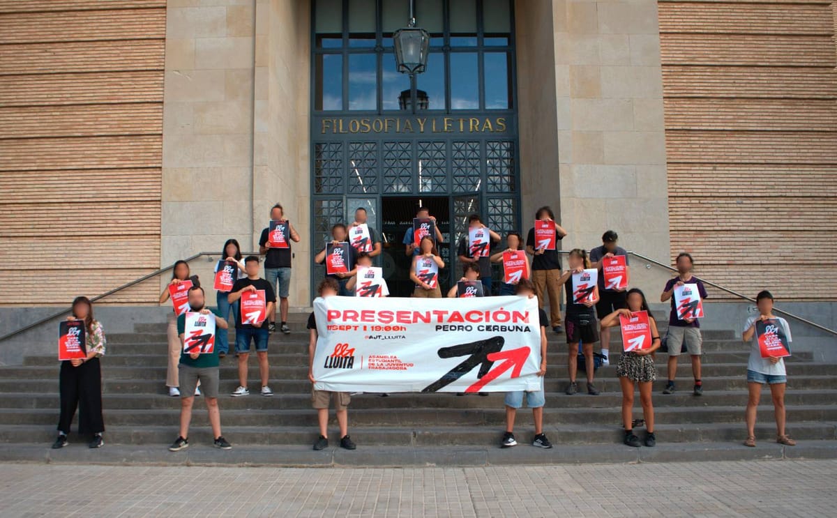 La Universidad de Zaragoza prohíbe la presentación pública de Lluita, la Asamblea de la Juventud Trabajadora
