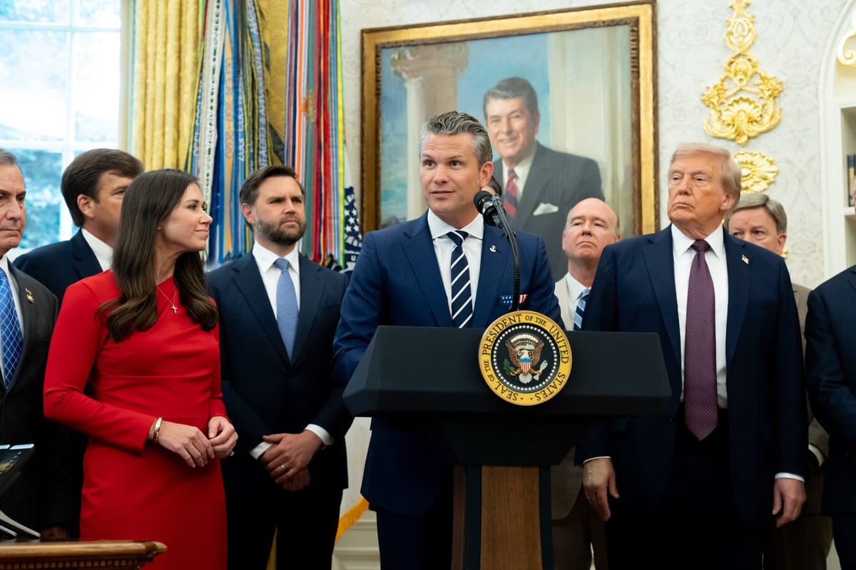 Imagen de archivo del secretario de Defensa de EE.UU., Pete Hegseth. Foto: @VP (X)
