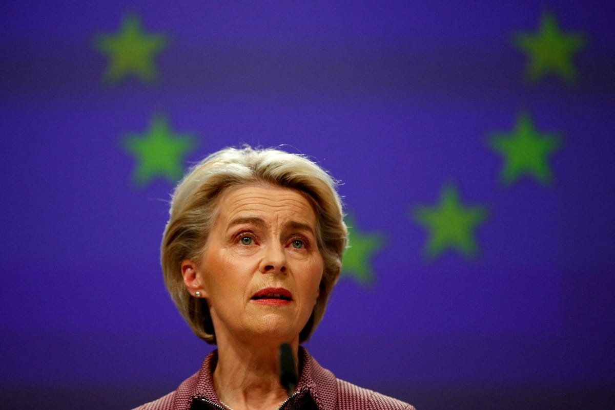 Imagen de archivo de Ursula Von der Leyen, presidenta de la Comisión Europea. Foto: Reuters.