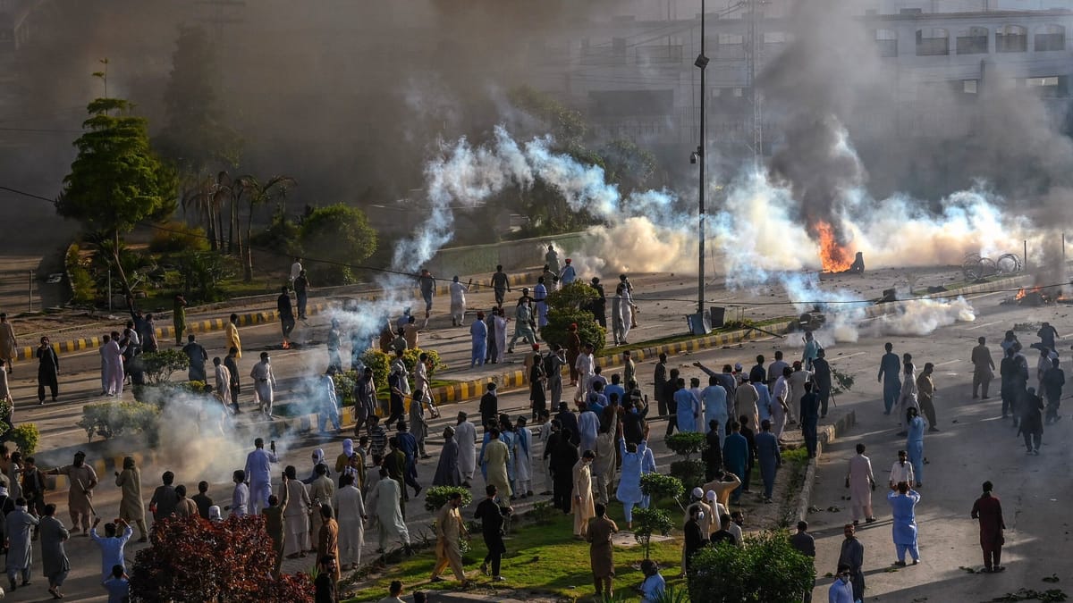 Imagen de archivo de una protesta en Pakistán en 2023. Foto: Abdul Majeed/Agence France-Presse/Getty Images