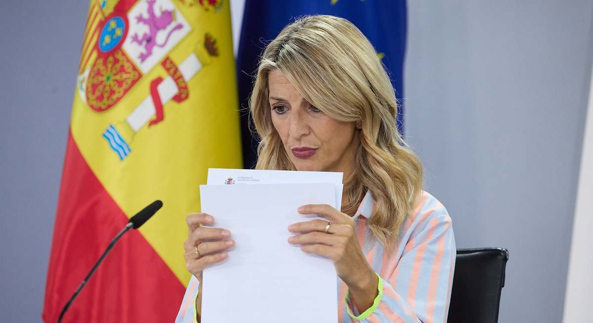 Imagen de archivo de Yolanda Díaz, ministra de Trabajo del Gobierno español. Foto: N/D