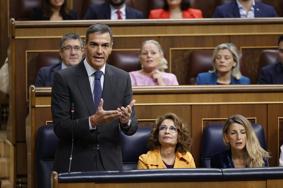 Pedro Sánchez en el Congreso de los Diputados. Foto: Pool Congreso