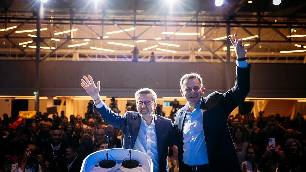 El presidente Montenegro tras la noche electoral. Foto: Euronews
