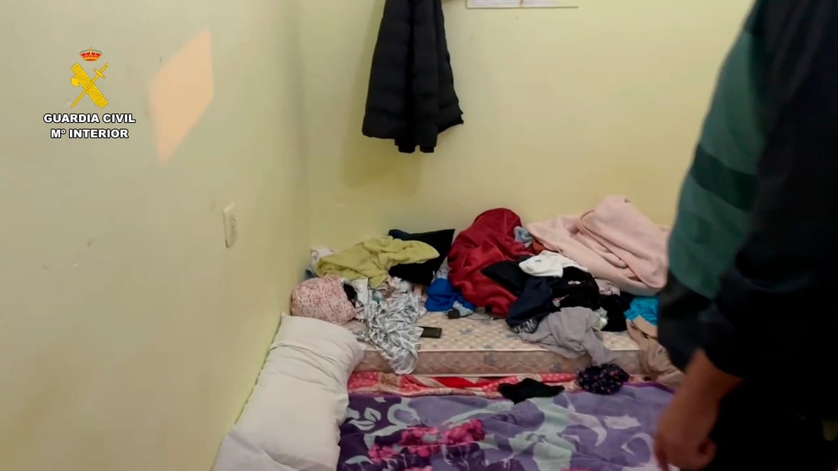 Uno de los alojamientos donde los explotadores mantenían a jornaleros migrantes en condiciones de semiesclavitud en la Rioja. Foto: Guardia Civil