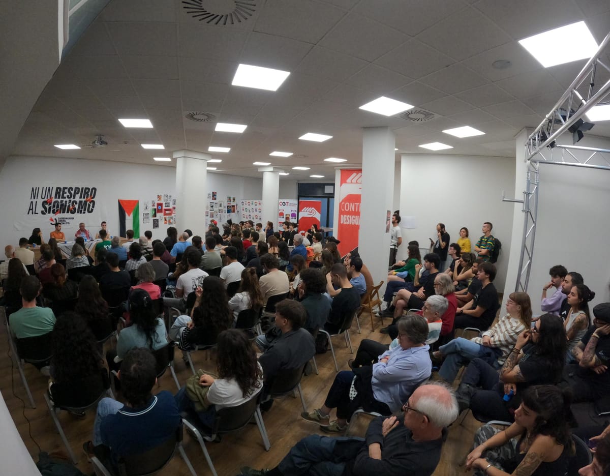 Jornadas por Palestina de CJS en la sede de CGT Aragón. Foto: CJS Zaragoza