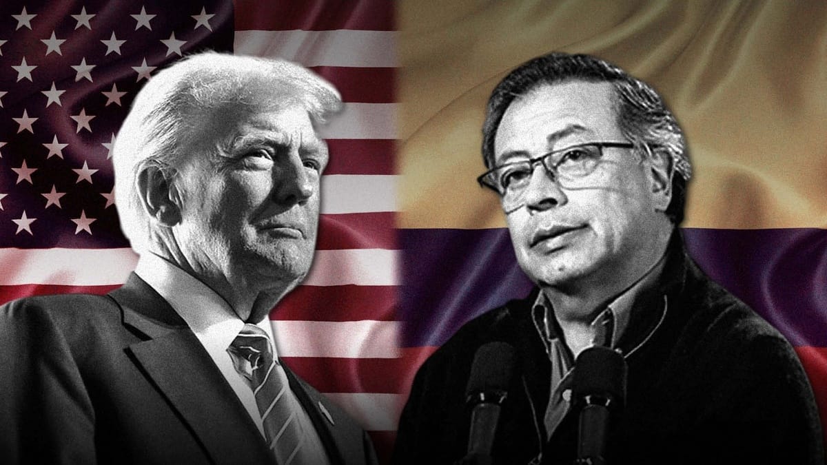 Donald Trump y Gustavo Petro. Foto: El Necio (X)