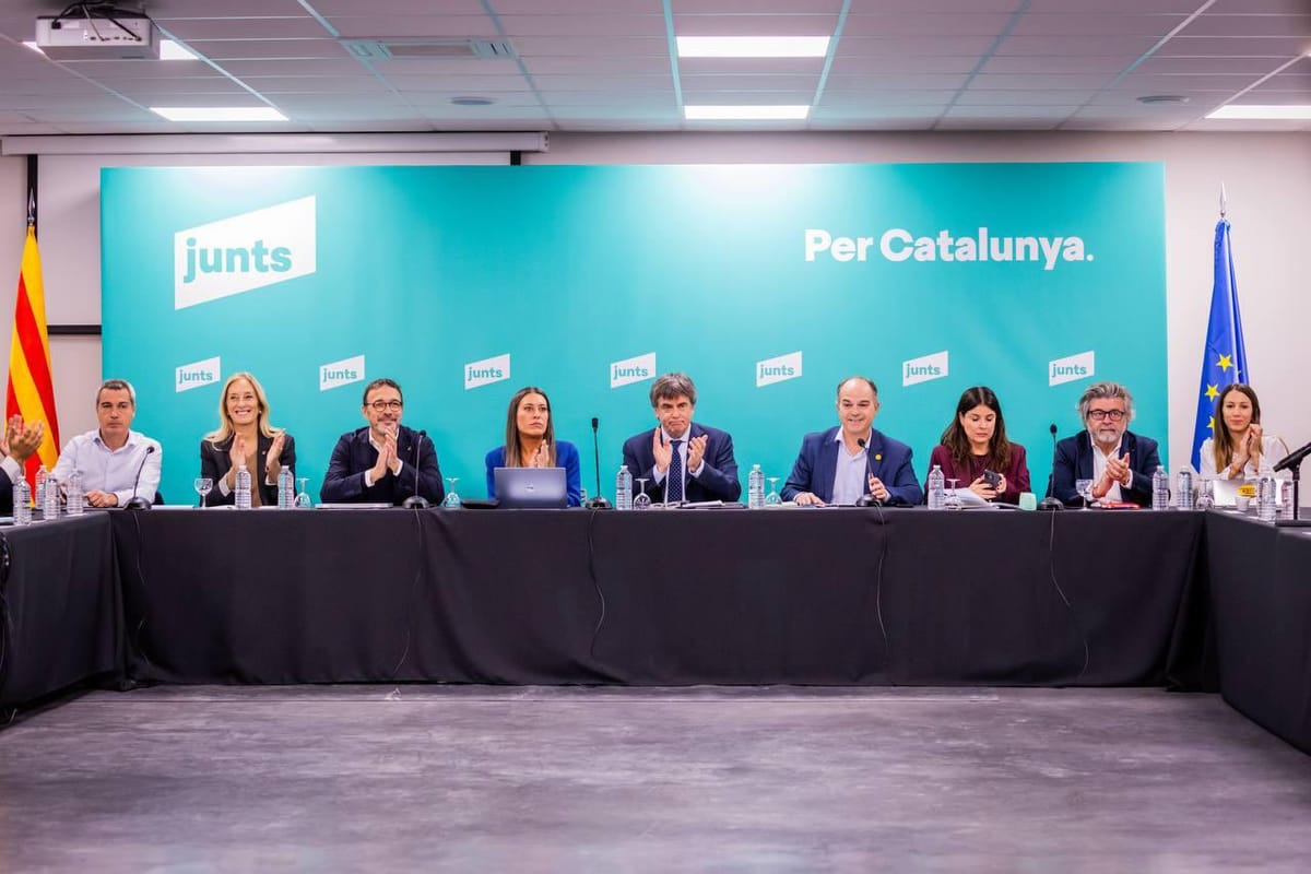 Reunión de la cúpula de Junts per Catalunya en Perpinyà. Foto: Junts per Catalunya (X)