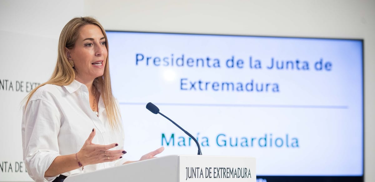 María Guardiola, presidenta de la Junta de Extremadura. Foto: Junta de Extremadura
