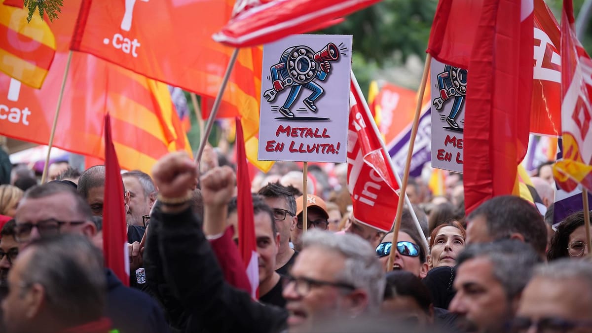 Imagen de archivo de la jornada de huelga del 29 de octubre, en Barcelona. Foto: rtve.es