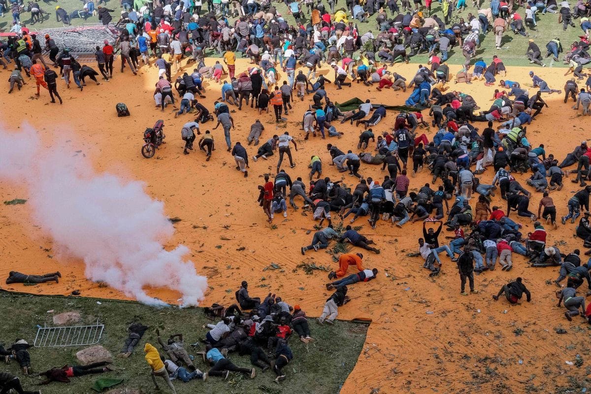 Imagen del estadio Nyayo durante el funeral de Odinga. Foto: elperiodico.com