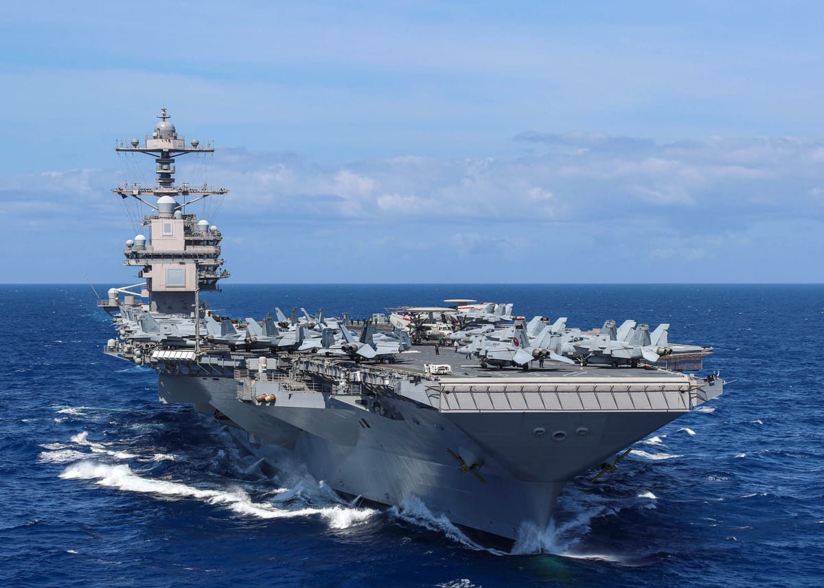 Imagen de archivo del USS Gerald R. Ford. Foto: stratcom.mil 
