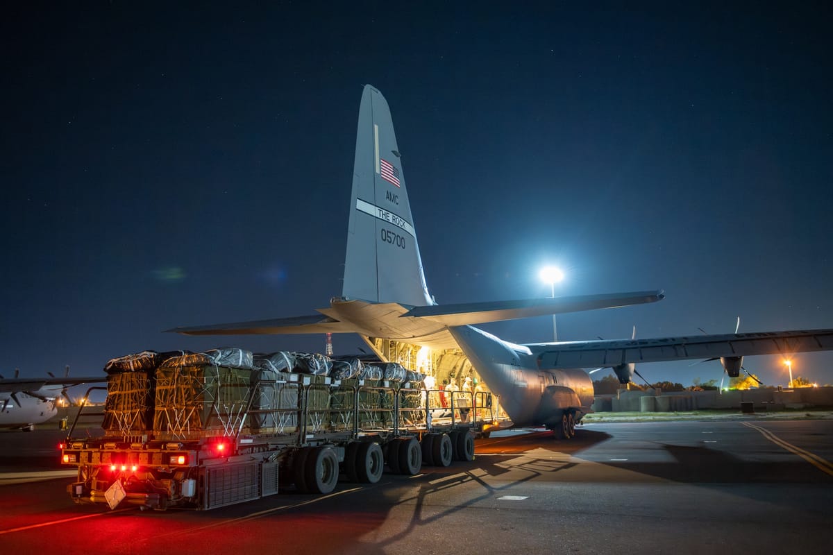 Imagen de archivo de un avión militar estadounidense en Jordania. Foto: U.S. Central Command Public Affairs