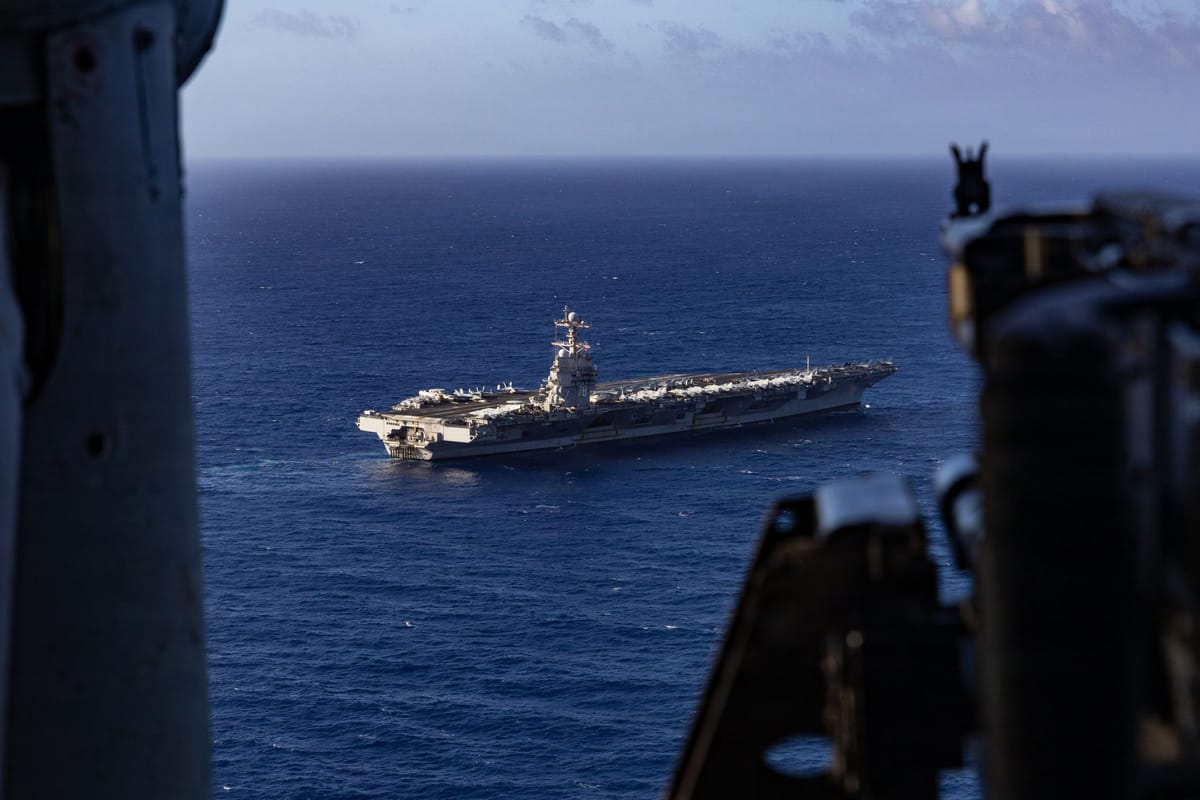 Imagen de archivo del portaaviones USS Gerald Ford. Foto: Alyssa Joy