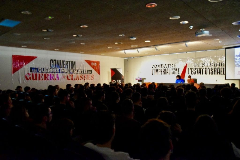 Jornada de OJS del País Valencià sobre la guerra imperialista y la lucha por Palestina. Foto: OJS
